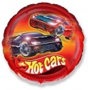 Шар фигура 18". Круг Тачки / Hot Cars 401543 - Буду Играть. Сеть магазинов игрушек.