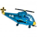 Шар на палочке 14". Вертолет (синий) 902667A - Буду Играть. Сеть магазинов игрушек.
