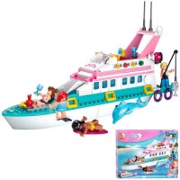 Sluban Розовая мечта. Яхта 328 деталей 38-0609 - Буду Играть. Сеть магазинов игрушек.