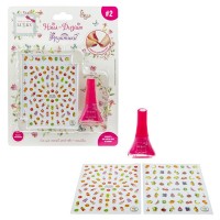 *Нэйл-Дизайн лак для ногтей peel-off ярко-розовый + наклейки Фруктики Т19479 - Буду Играть. Сеть магазинов игрушек.