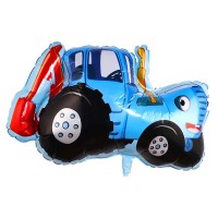 Шар фольгированный 32" фигура "Синий трактор" арт. 9623313 - Буду Играть. Сеть магазинов игрушек.