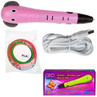Набор для творчества Ручка 3D детская розовая 3D-PEN-SC-8-pink - Буду Играть. Сеть магазинов игрушек.