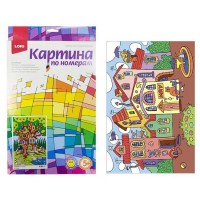 Картина по номерам для малышей "Разноцветный город" Ркн-024 - Буду Играть. Сеть магазинов игрушек.