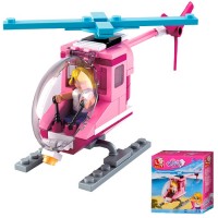 Sluban Розовая мечта. Вертолет 78 деталей 38-0600D - Буду Играть. Сеть магазинов игрушек.