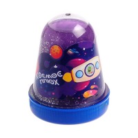 Слайм Плюх  Космос Светящийся с блестк, Фиолет. 130 г 1103 - Буду Играть. Сеть магазинов игрушек.